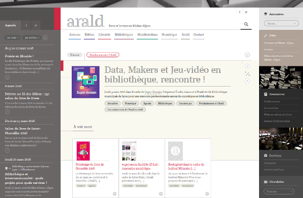 Site web de l&rsquo;Arald